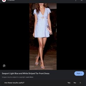 Lulu's Blue and White Plunge‎ Sundress